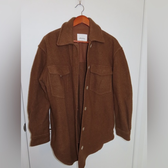 Aritzia - Wilfred Free Wool Shacket - dark brown - Picture 1 of 5